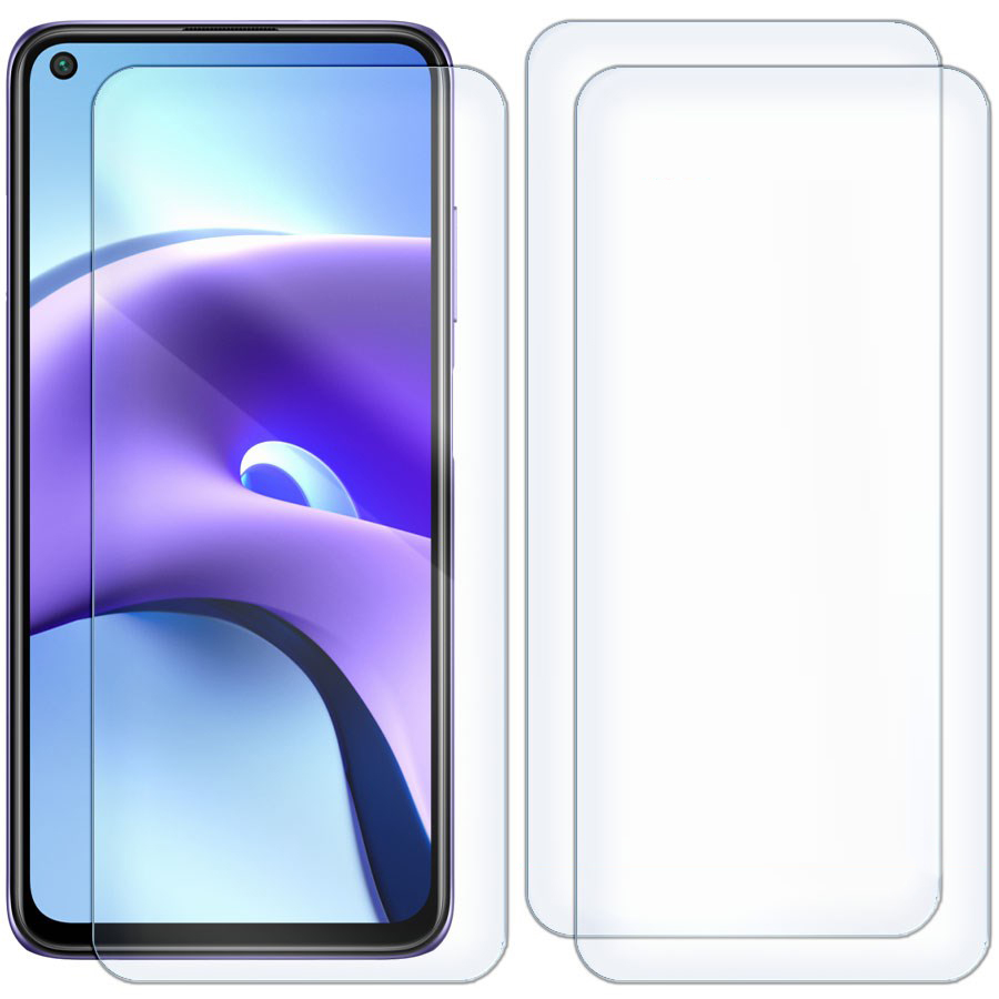 

Комплект из 3-x защитных гибридных стекол для Xiaomi Redmi Note 9T