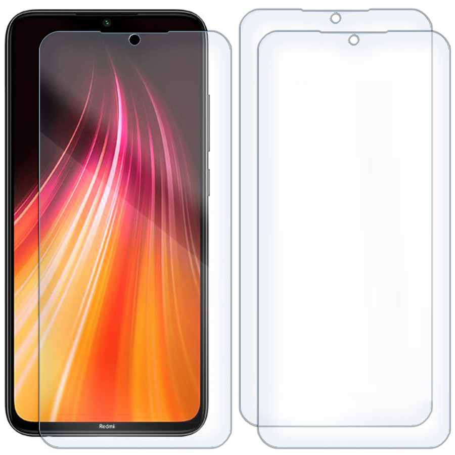 

Комплект из 3-x защитных гибридных стекол для Xiaomi Redmi Note 8 / Note 8 (2021)