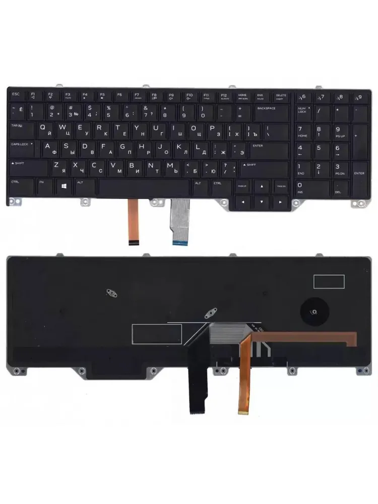 

Клавиатура для ноутбука Dell Alienware 17 R4 черная с подсветкой