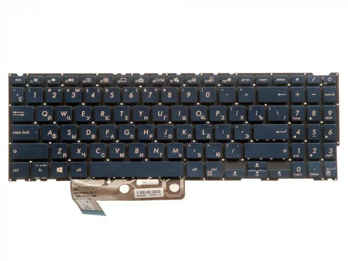 

Клавиатура для ноутбука Asus ZenBook UX533F темно-синяя с белой подсветкой