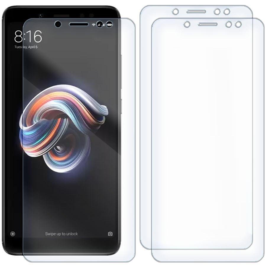 Комплект из 3-x защитных гибридных стекол для Xiaomi Redmi Note 5 / Note 5 Pro