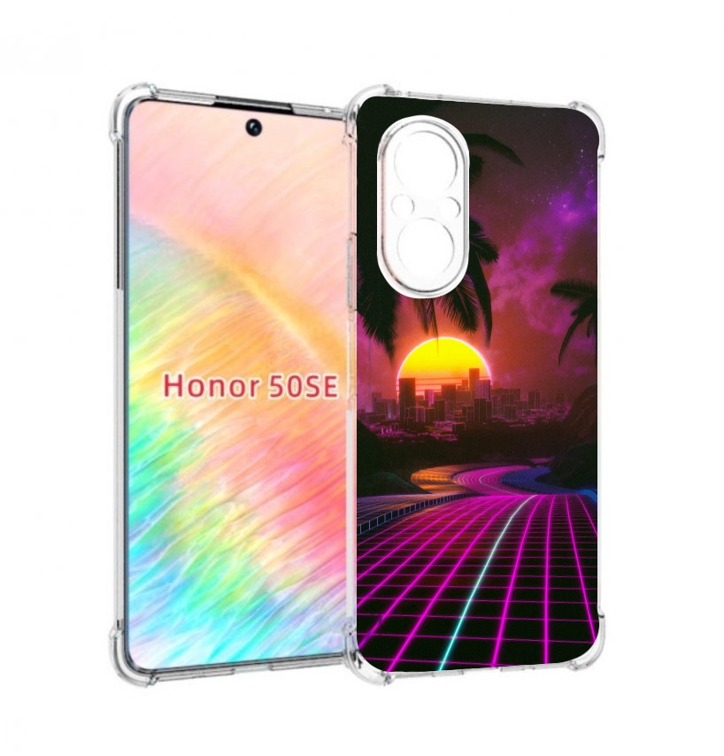 

Чехол бампер MyPads хотлайнмайами 2 для Honor 50 SE противоударный, Прозрачный, Tocco
