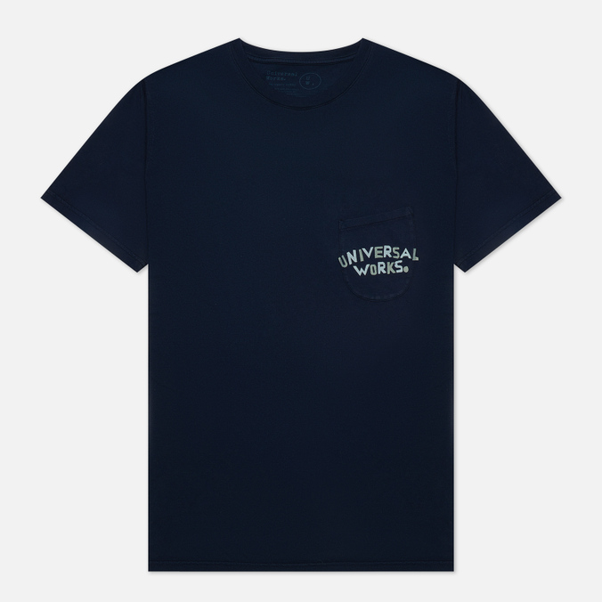 

Футболка мужская UNIVERSAL WORKS 26602-NAVY синяя L, 26602-NAVY