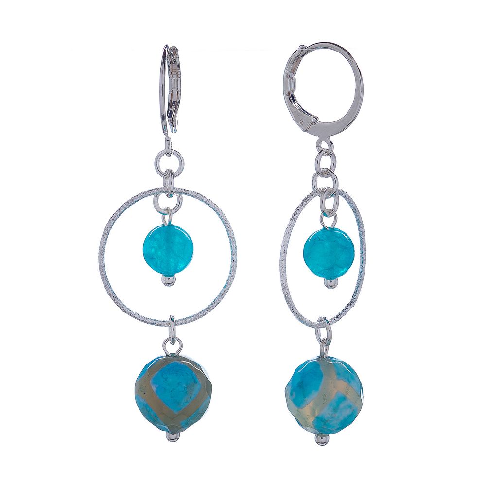 

Серьги из бижутерного сплава с агатом Lanzerotti Atlantide LZ-23.03-097, Atlantide LZ-23.03-097