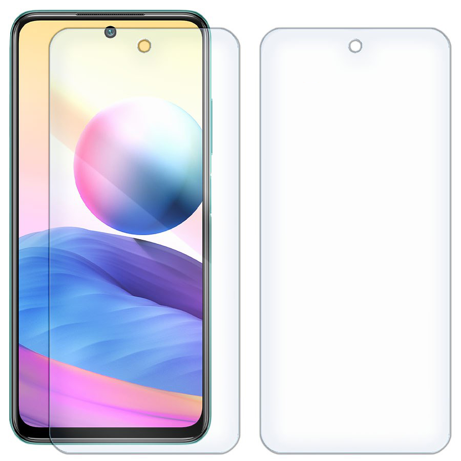 

Комплект из 2-x защитных гибридных стекол для Xiaomi Redmi Note 10T