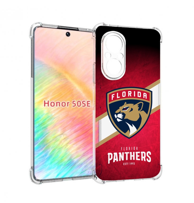 

Чехол бампер MyPads флорида пантерс для Honor 50 SE противоударный, Прозрачный, Tocco