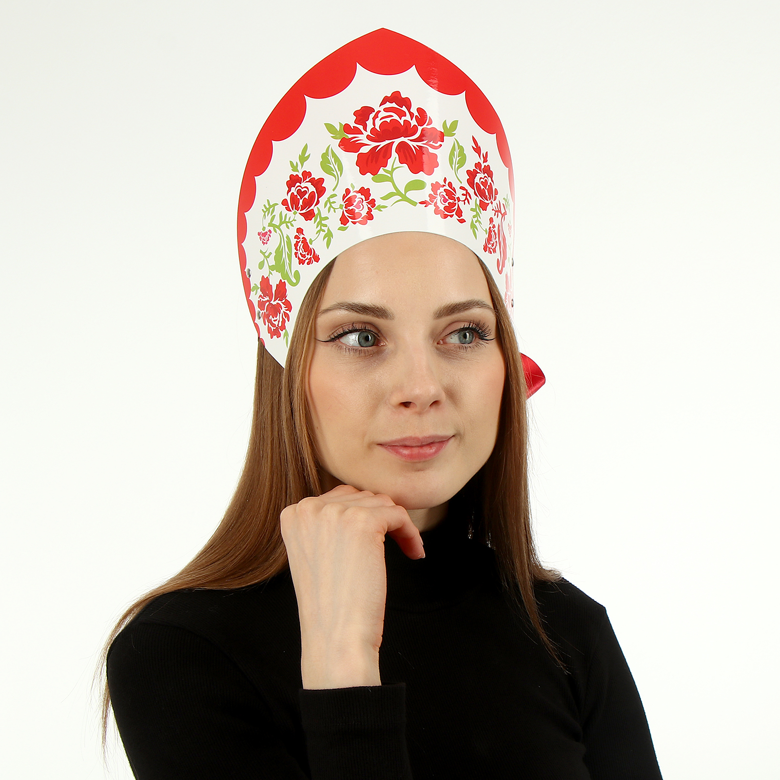 

Кокошник Страна Карнавалия Розы на белом, Разноцветный, Кокошник
