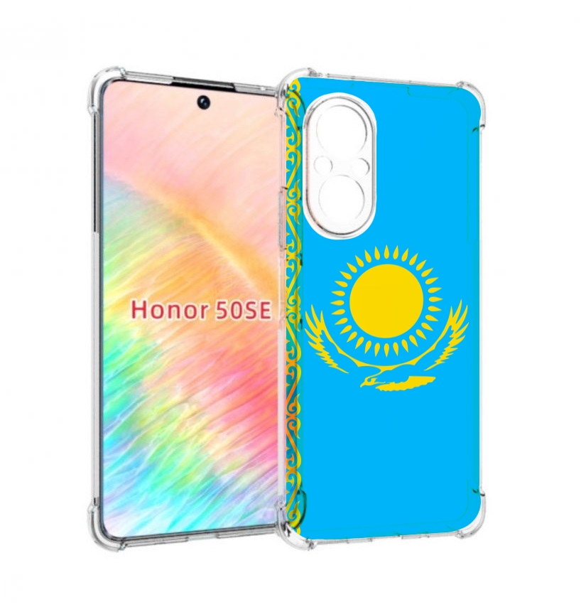 

Чехол бампер MyPads флаг Казахстана-1 для Honor 50 SE противоуда, Прозрачный, Tocco