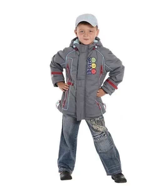Куртка детская Batik м-502, серый, 116