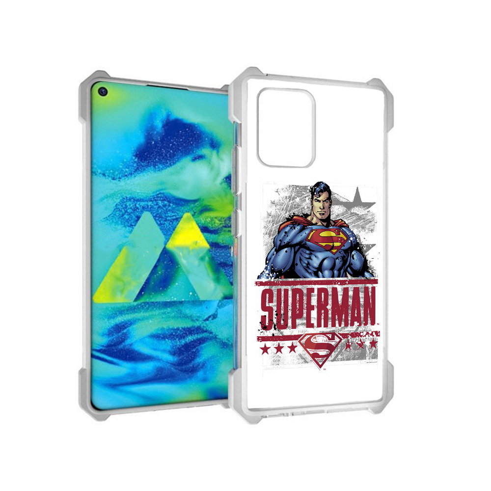 

Чехол MyPads Tocco для Samsung Galaxy S10 Lite рисунок супермен (PT143840.502.583), Прозрачный, Tocco