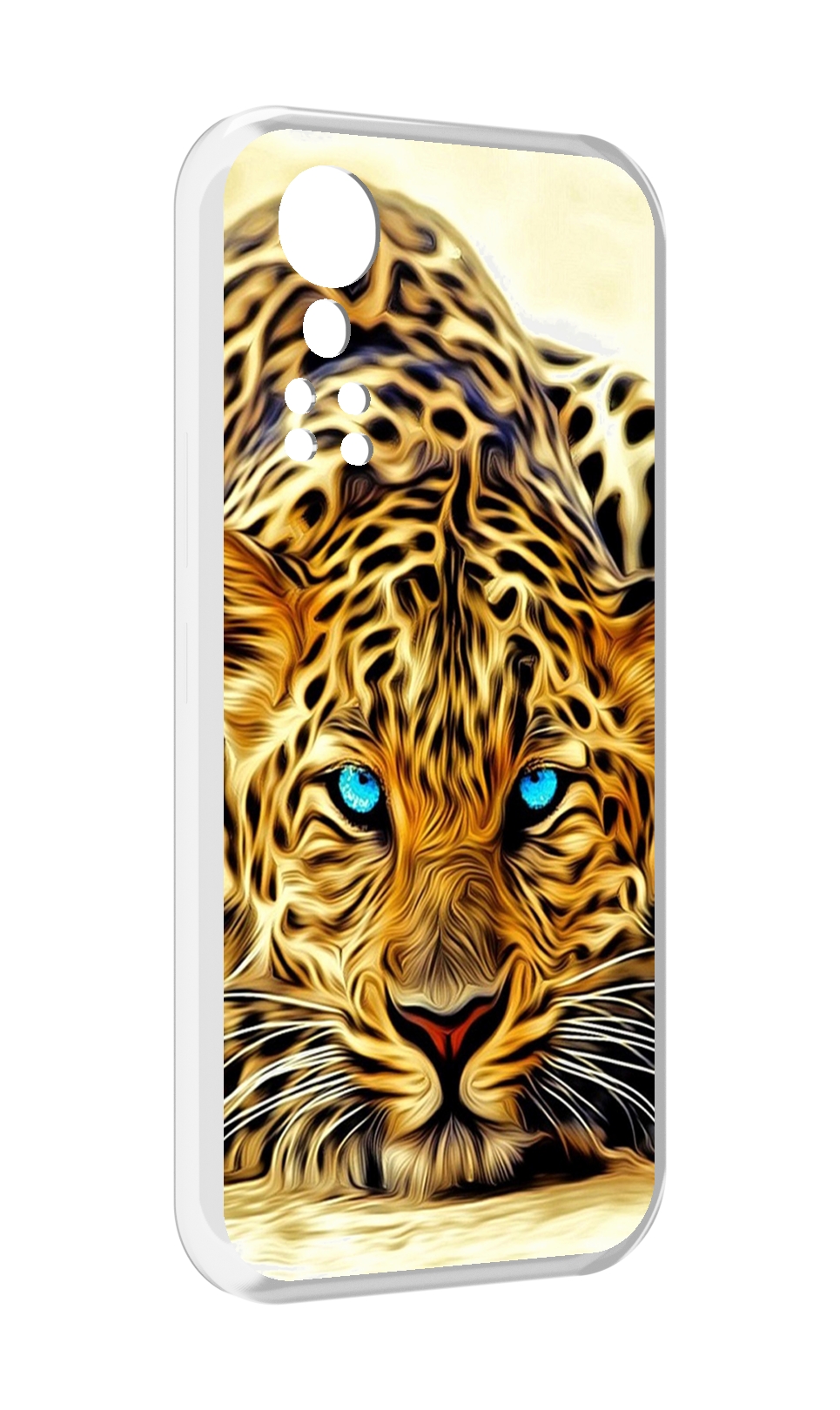 

Чехол MyPads Голубоглазый-гепард для ZTE Axon 30 5G / Axon 30S, Прозрачный, Tocco