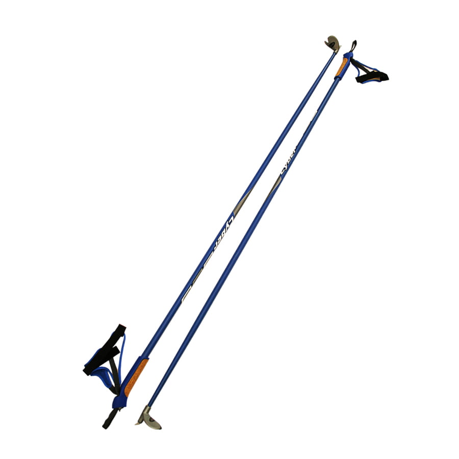 Палки лыжные STC Cyber Blue 150 деколь гибрид 60/40