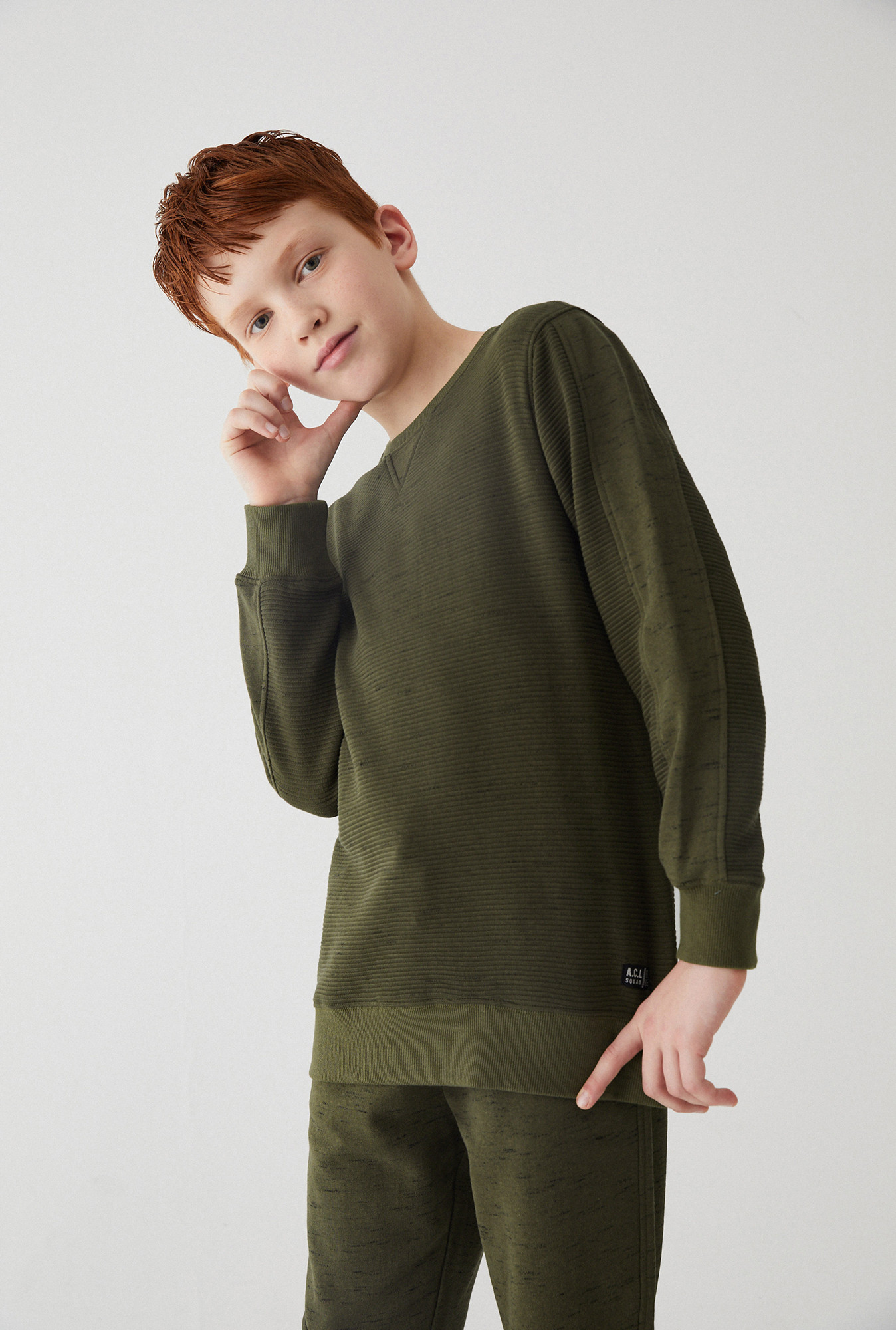 

Джемпер для мальчиков размер 152, темно-зеленый, 20110150012