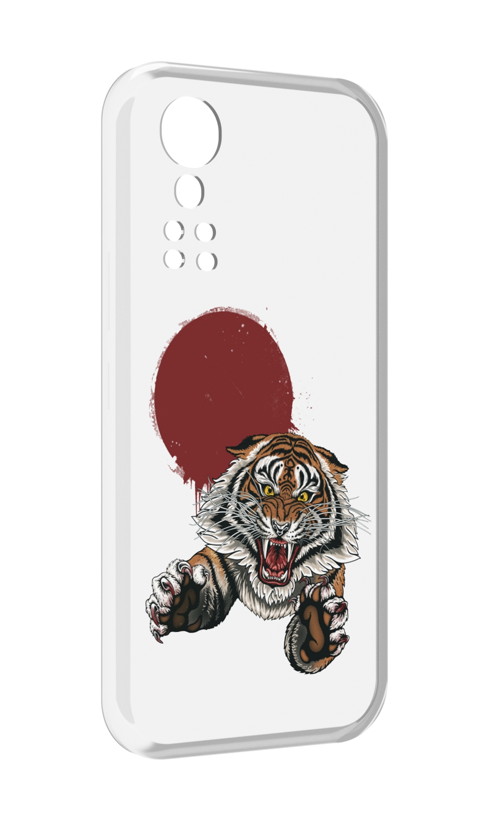 

Чехол MyPads Бросок тигра для ZTE Axon 30 5G / Axon 30S, Прозрачный, Tocco