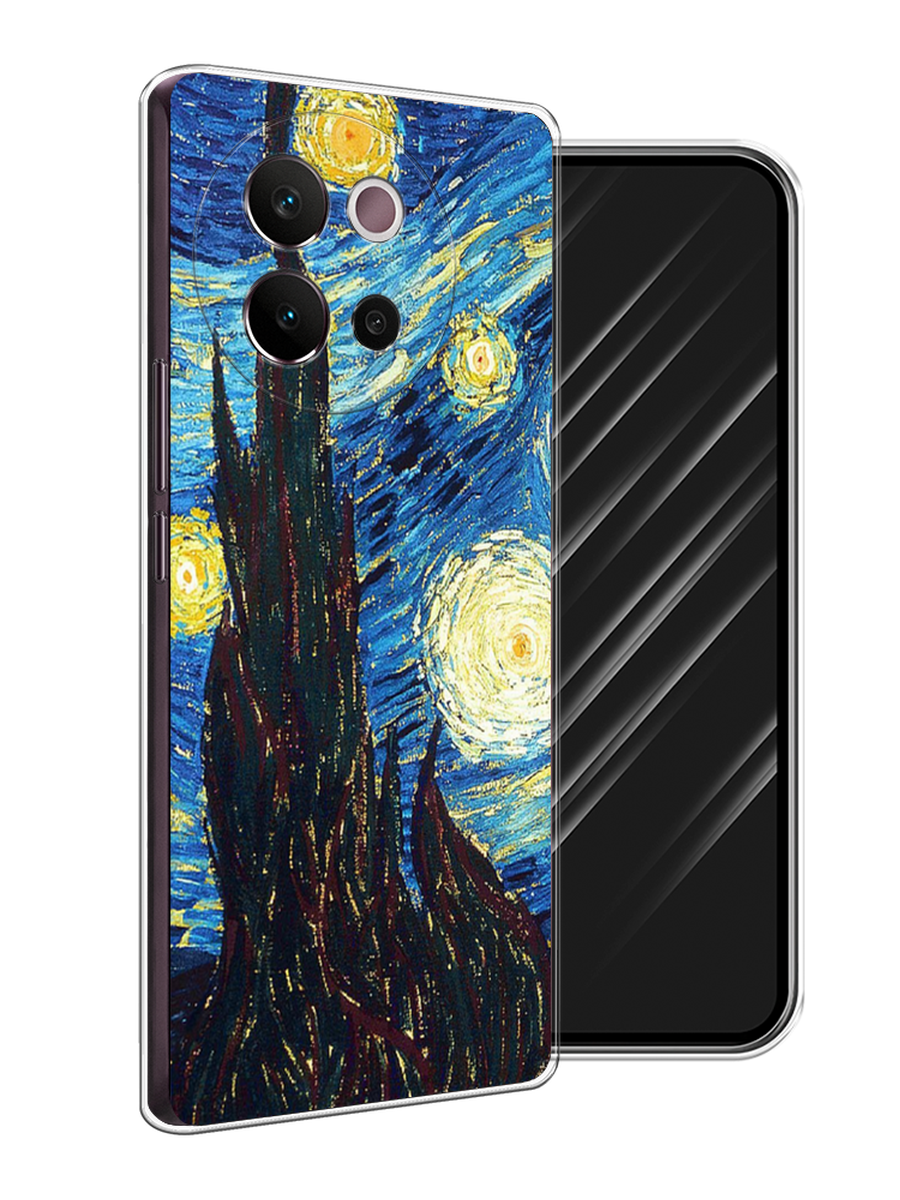 

Чехол Awog на Vivo V40 Lite 5G "Ван Гог Звездная ночь", Желтый, 2611550-1
