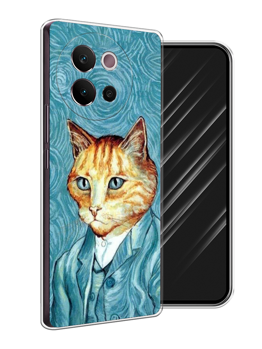 

Чехол Awog на Vivo V40 Lite 5G "Кот Ван Гог", Голубой;коричневый, 2611550-1