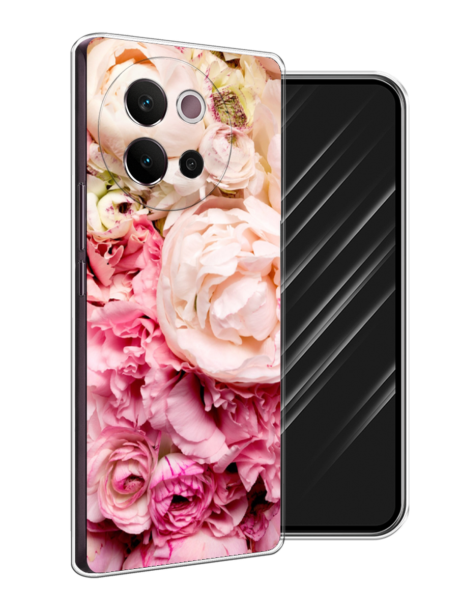 

Чехол Awog на Vivo V40 Lite 5G "Пионы яркие", Розовый, 2611550-1