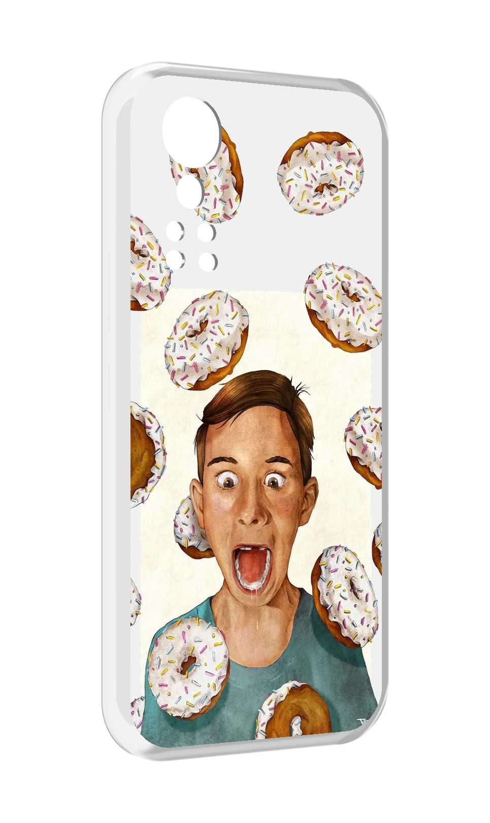 

Чехол MyPads Бешенные-пончики для ZTE Axon 30 5G / Axon 30S, Прозрачный, Tocco