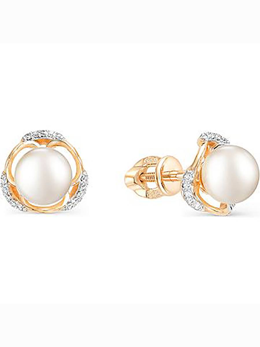 

Серьги из красного золота с жемчугом и фианитами Master Brilliant 05-1-028-0501-011, 05-1-028-0501-011