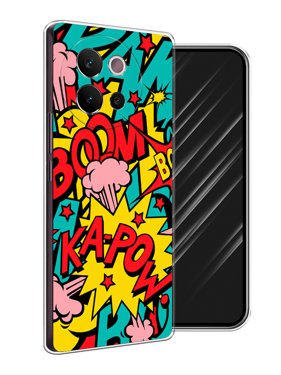 

Чехол Awog на Vivo V40 Lite 5G "Постер pop art", Бирюзовый;желтый;красный, 2611550-1