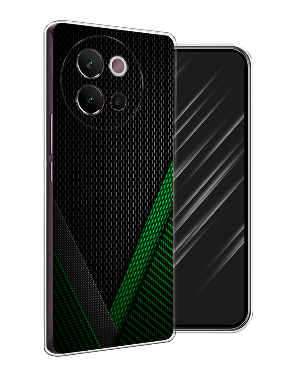 

Чехол Awog на Vivo V40 Lite 5G "Зеленый карбон", Черный;зеленый, 2611550-1