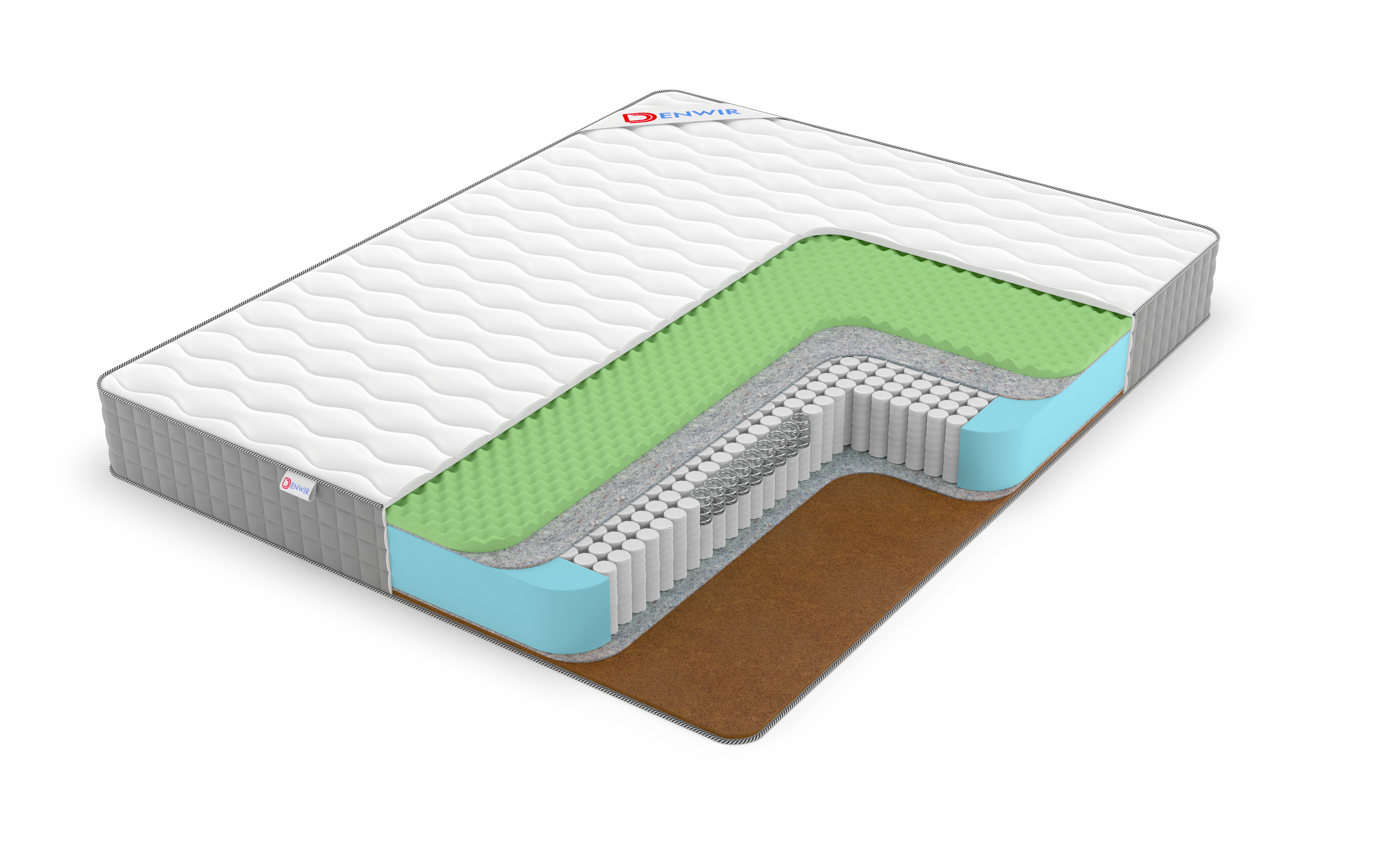 

Матрас пружинный DENWIR BEST FOAM RELAX HARD S1000/chstmat_BFRHS1000_85x180, Белый, BEST FOAM RELAX HARD S1000