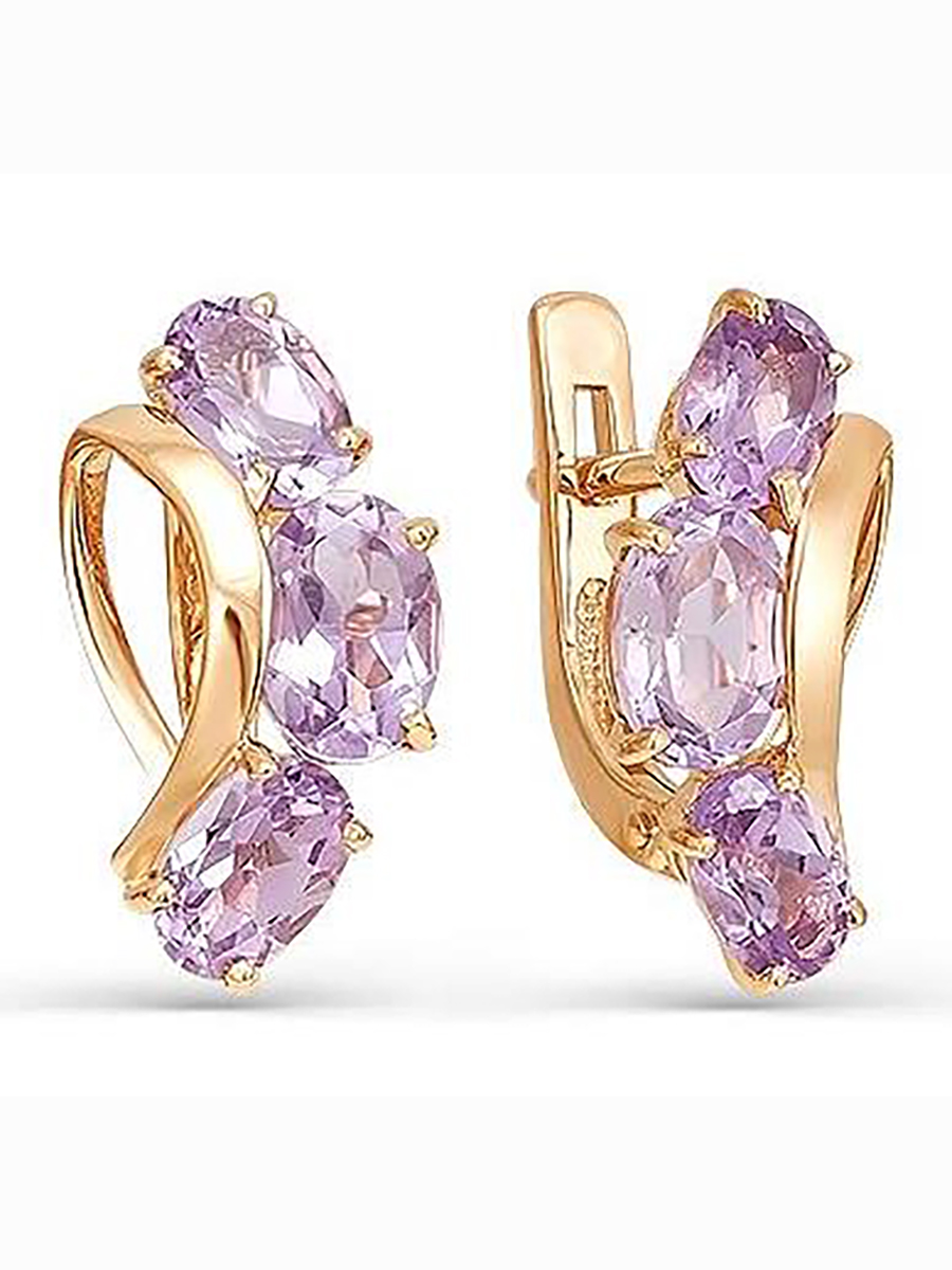 

Серьги из красного золота с 6 аметистами Master Brilliant 02-1-419-0200-010, 02-1-419-0200-010
