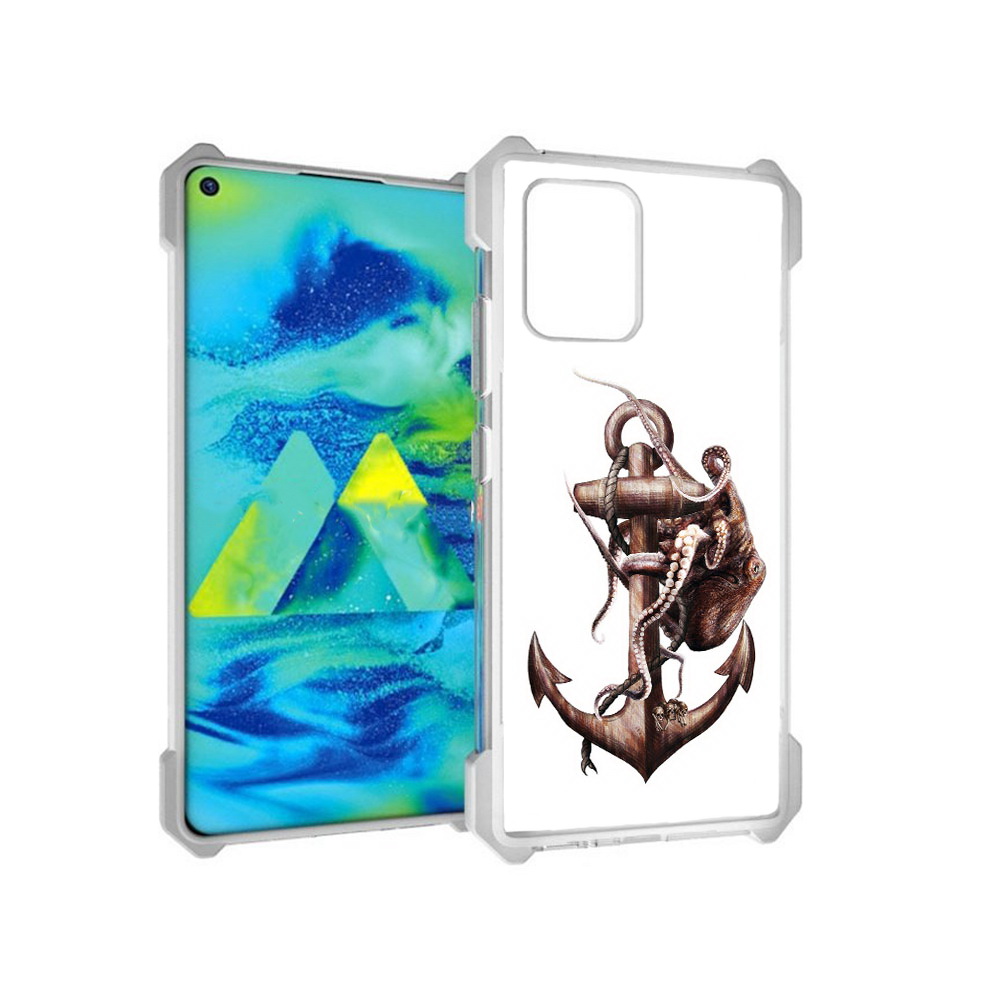 

Чехол MyPads Tocco для Samsung Galaxy S10 Lite ржавый якорь (PT143840.502.579), Прозрачный, Tocco