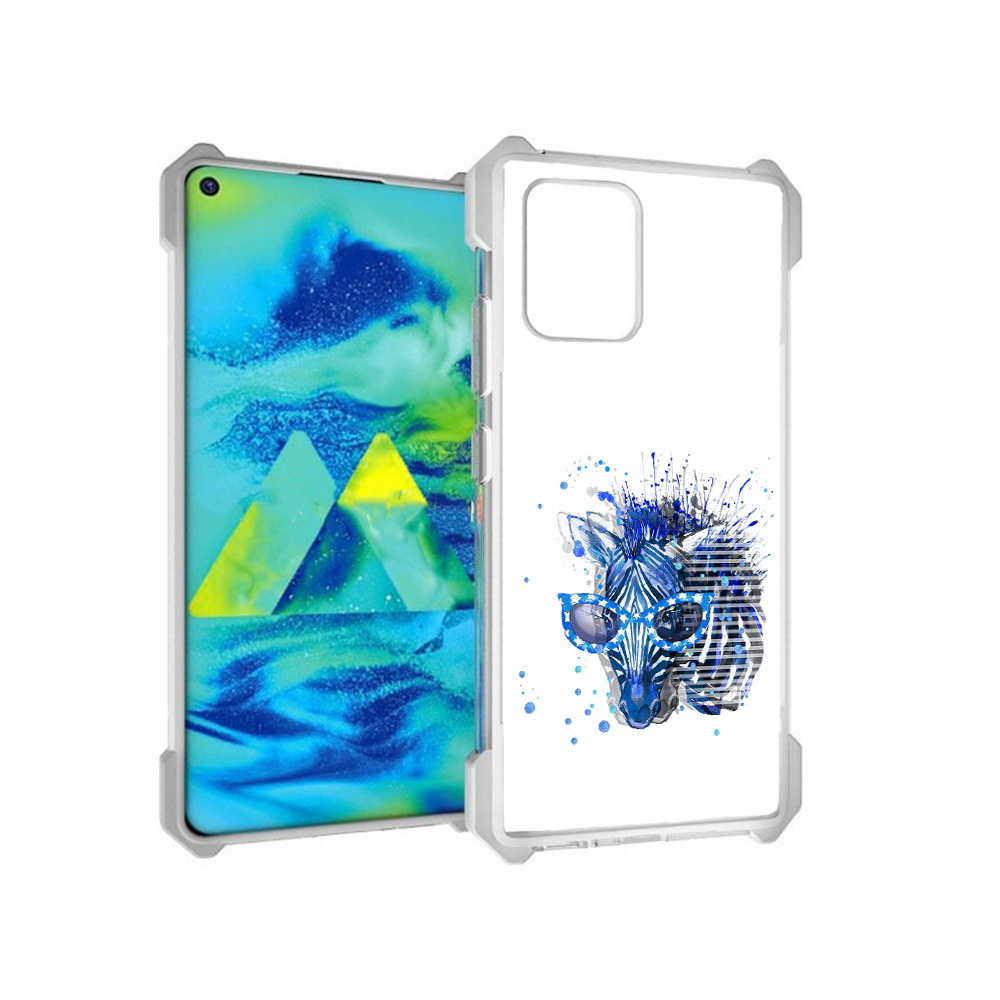 

Чехол MyPads Tocco для Samsung Galaxy S10 Lite расплывчатая зебра (PT143840.502.577), Прозрачный, Tocco