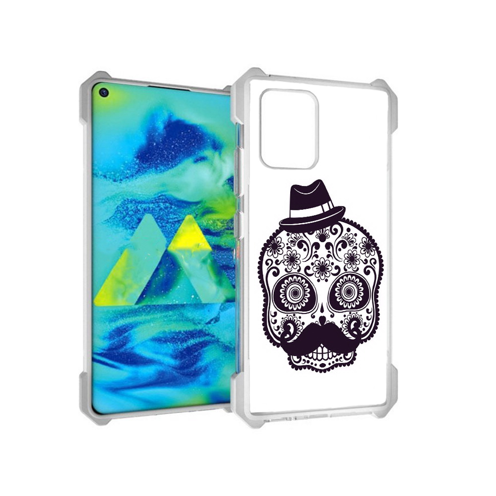 

Чехол MyPads Tocco для Samsung Galaxy S10 Lite разрисованный скелет (PT143840.502.575), Прозрачный, Tocco