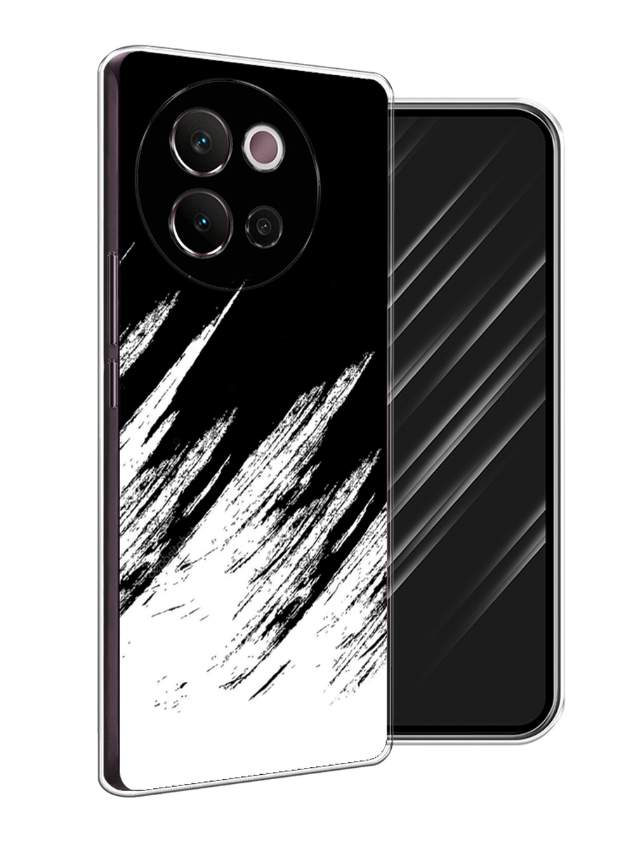 

Чехол Awog на Vivo V40 Lite 5G "Черно белые брызги", Черный;белый;бежевый, 2611550-1