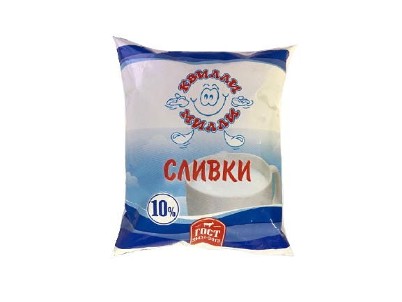 

Сливки питьевые Квилли Милли пастеризованные 10% БЗМЖ 500 мл