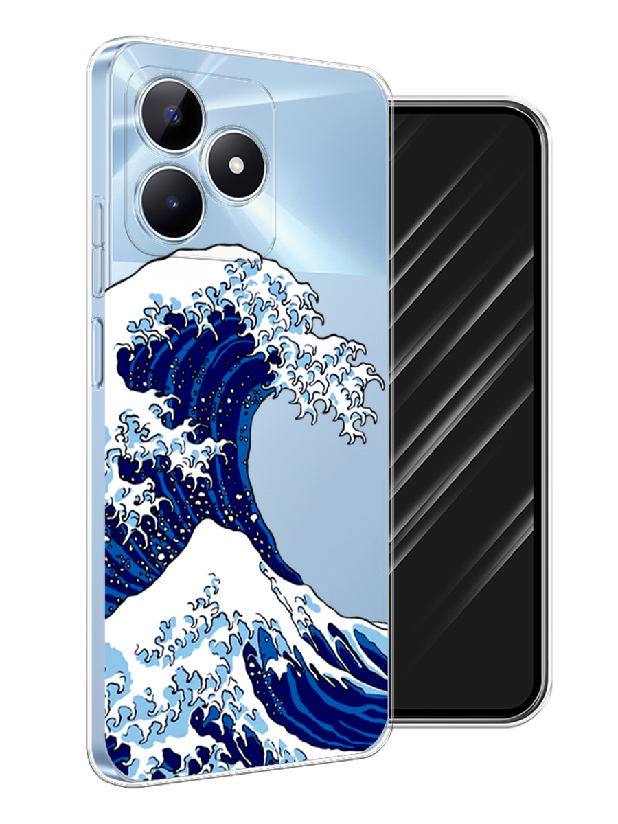 

Чехол Awog на Realme C60 "Волна в Канагаве", Синий;белый, 2516550-1