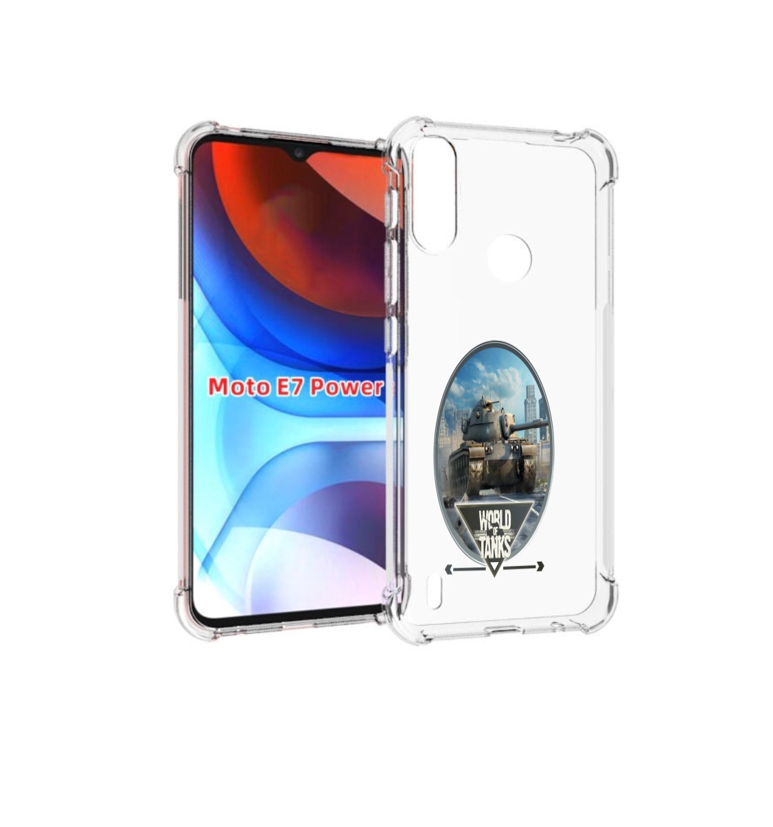 

Чехол MyPads игра с танками для Motorola Moto E7 Power, Прозрачный, Tocco