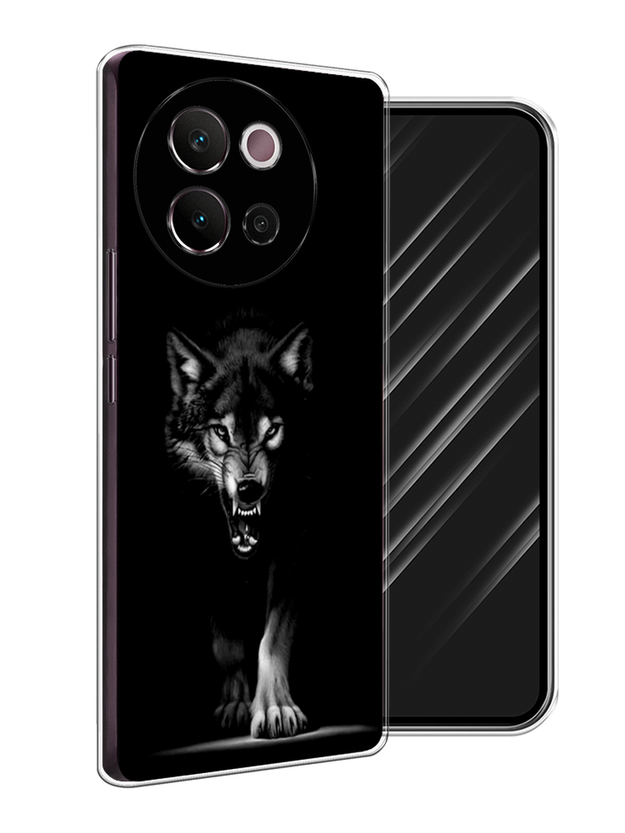 

Чехол Awog на Vivo V40 Lite 5G "Волк выходит из ночи", Серый;черный;белый, 2611550-1