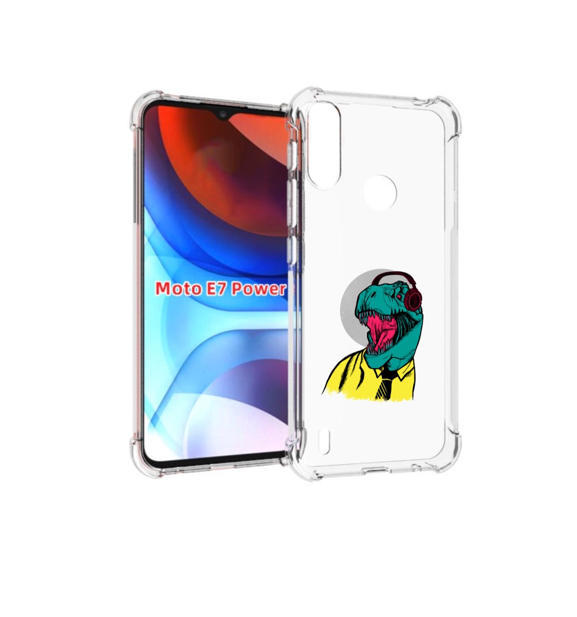 

Чехол MyPads дино для Motorola Moto E7 Power, Прозрачный, Tocco