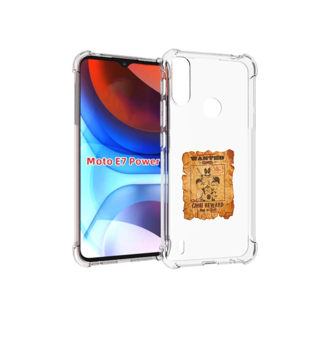 

Чехол MyPads дедпул для Motorola Moto E7 Power, Прозрачный, Tocco