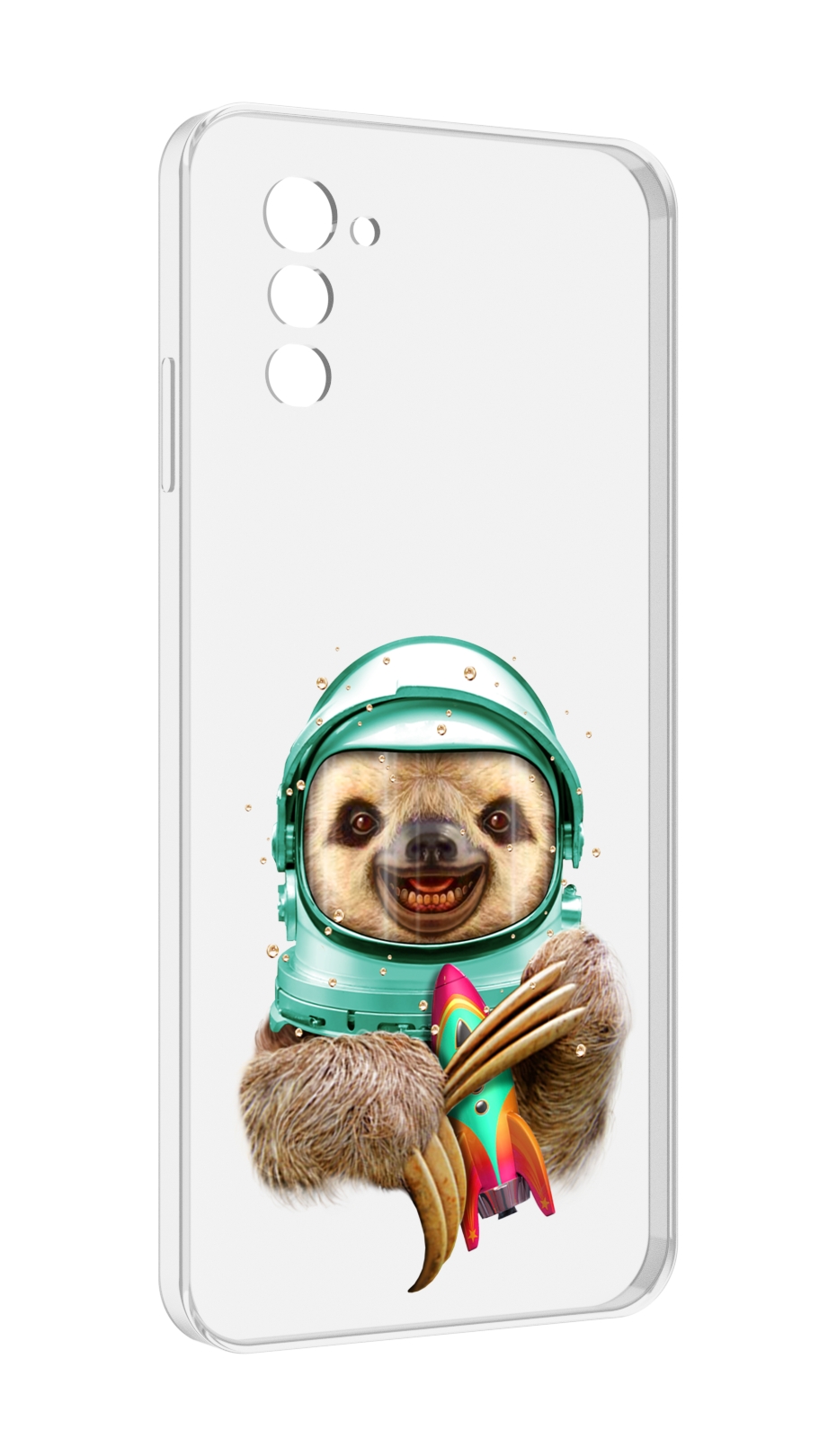 

Чехол MyPads Ленивец астронавт для UleFone Note 12 / Note 12P, Прозрачный, Tocco