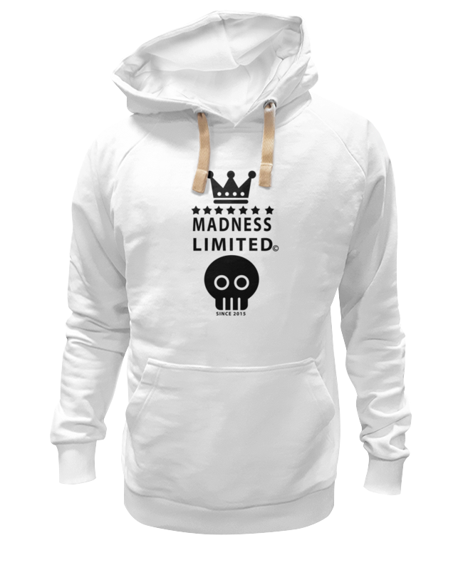 

Худи унисекс Printio Madness белое L, Белый, Madness