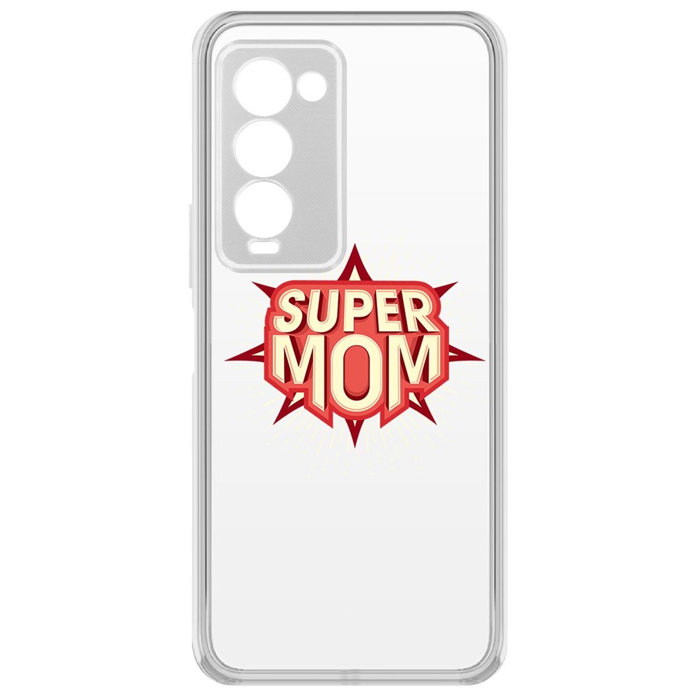 

Чехол-накладка Krutoff Clear Case Супер Мама для Tecno Camon 18 Premier, Прозрачный
