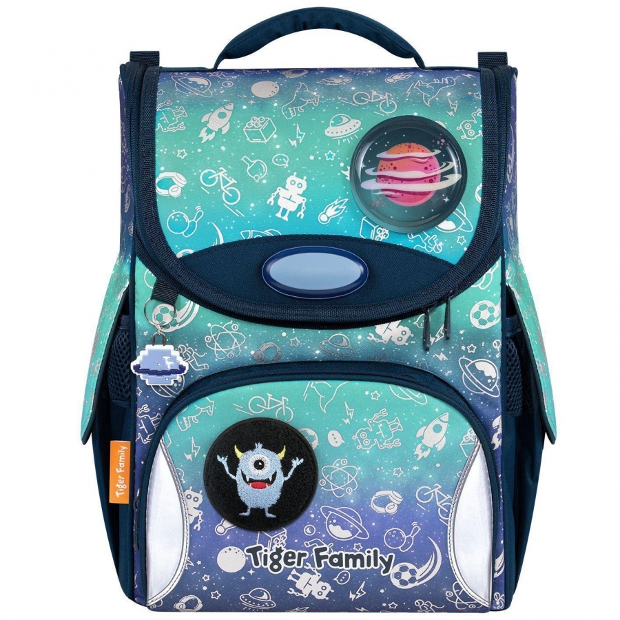 Ранец школьный Tiger Nature Quest Space Things 14 Л 35x31x19см, молния