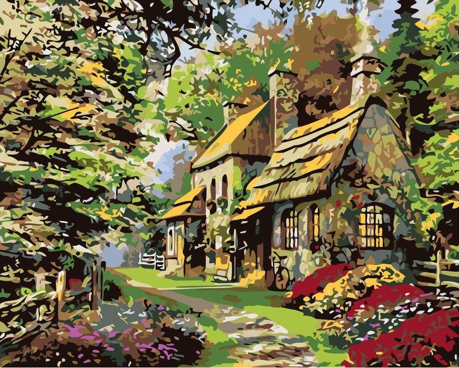 

Картина по номерам Живопись по Номерам Загородная усадьба, 40x50, Загородная усадьба