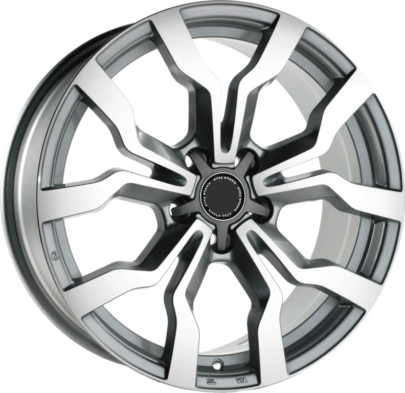 

Колесный диск RPLC Au72 (MGMF) 8xR18 ET39 5*112 D66.6, Серый;серебристый