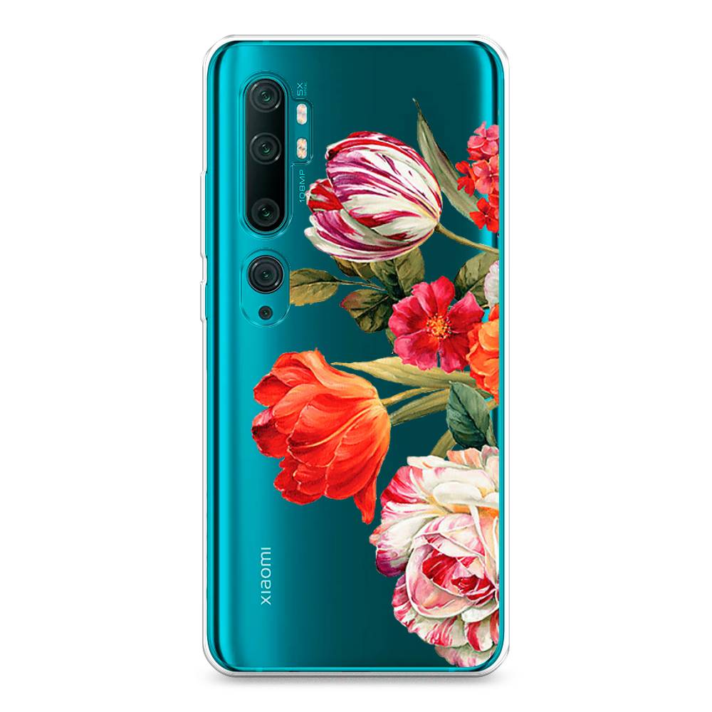 

Чехол Awog на Xiaomi Mi Note 10/Mi Note 10 Pro "Весенний букет", Разноцветный, 37350-8