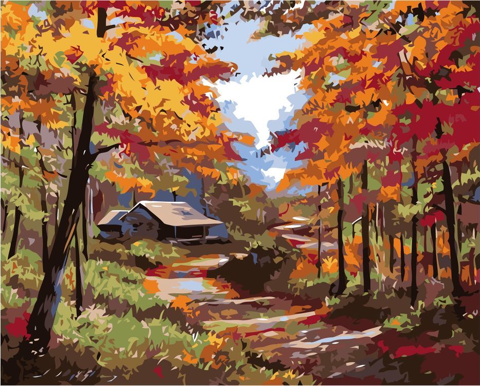 

Картина по номерам Живопись по Номерам Осенние краски, 40x50, Осенние краски