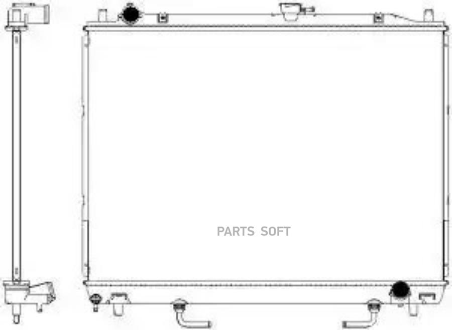 

Радиатор mitsubishi pajero/montero 00-02 33211005