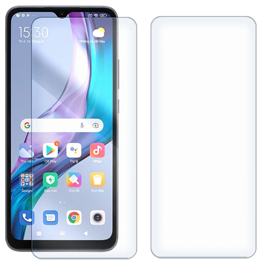 

Комплект из 2-x защитных гибридных стекол для Xiaomi Redmi 10C