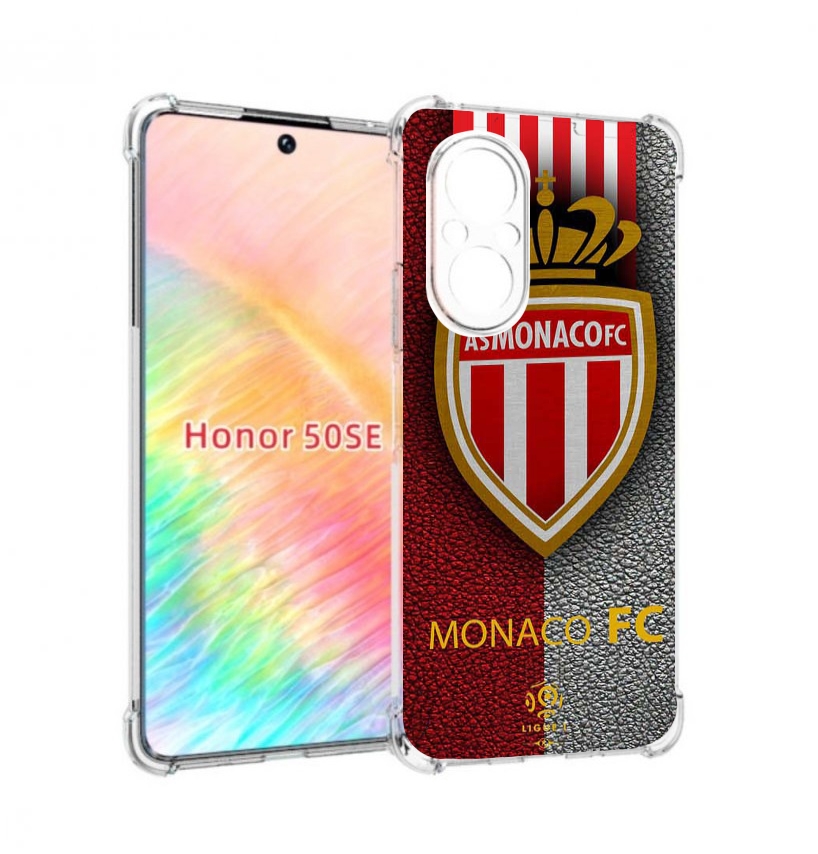 

Чехол бампер MyPads фк монако для Honor 50 SE противоударный, Прозрачный, Tocco