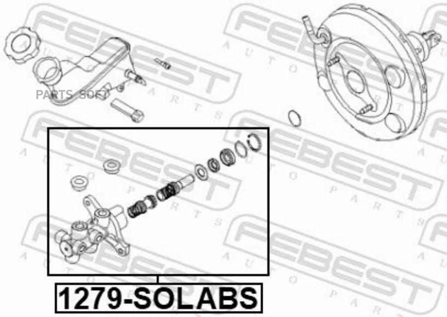 Цилиндр тормозной главный kia rio 2011-2017 1279-solabs