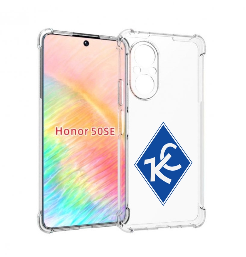 

Чехол бампер MyPads фк крылья советов мужской для Honor 50 SE пр, Прозрачный, Tocco